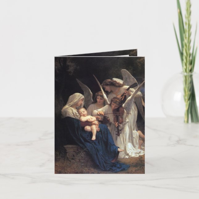 PixDezines Song of Angels, Holiday Greeting Cards (Front)
