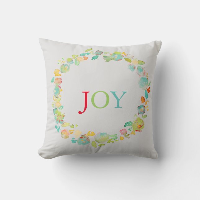 PixDezines sophie's garden/diy text+bckgrnd Throw Pillow (Front)