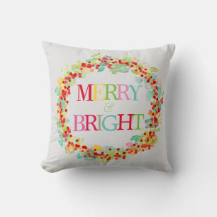 PixDezines sophie's garden/diy text+bckgrnd Throw Pillow