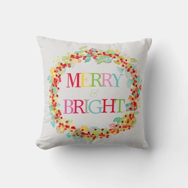 PixDezines sophie's garden/diy text+bckgrnd Throw Pillow (Front)