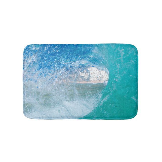 PixDezines splish splash waves/beach Bath Mat (Front)