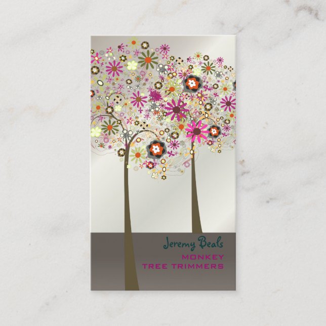 PixDezines Spring Blooms/DIY background colour!! Business Card (Front)