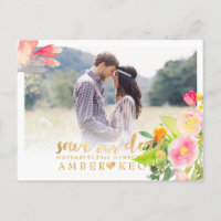 PixDezines Spring Floral Save the Date