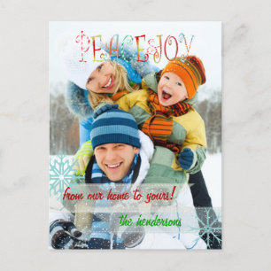 PixDezines sprinkles with snow photo card