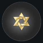 PixDezines star of david/faux gold/DIY background Classic Round Sticker<br><div class="desc">PixDezines classic faux gold star of david envelope sealers/return address labels.    The background can be customised for any special occasion,  i.e.,  birthday open house,  etc.  

 Copyright © 2008-2014 PixDezines.com™ and PixDezines™ on zazzle.com</div>