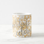 PixDezines Star of David Pattern, Hanukkah Coffee Mug<br><div class="desc">PixDezines Hanukkah Celebration,  Holidays mug with snowflakes and faux gold Stars of David,   DIY background.  Copyright © 2008-2018 PixDezines™.  All rights reserved.</div>