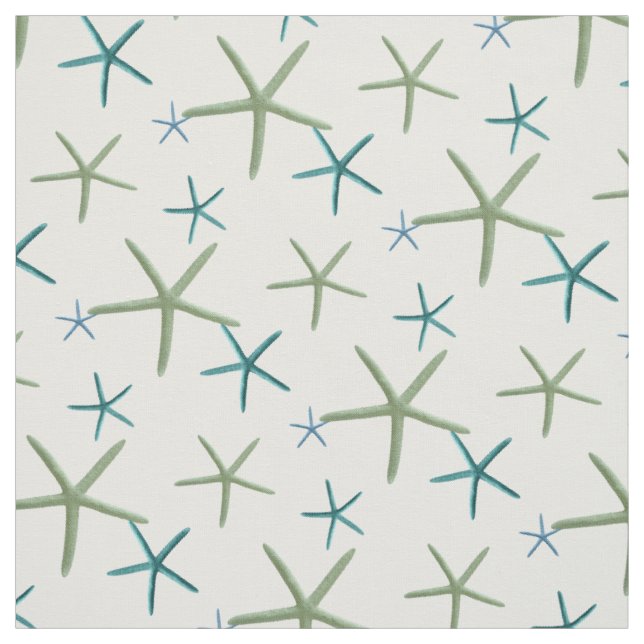 PixDezines Starfish/Mint/Teal/DIY Background Fabric (Swatch)