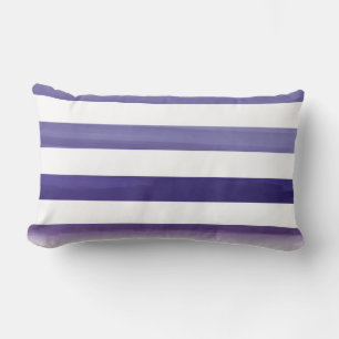 PixDezines stripes/digital watercolor affects Lumbar Pillow