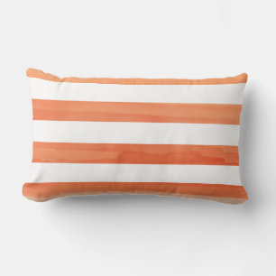 PixDezines stripes/digital watercolor affects Lumbar Pillow