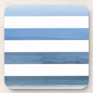 PixDezines stripes/digital watercolor Coaster