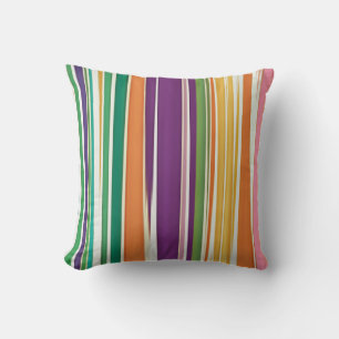 PixDezines stripes/DIY colour Throw Pillow
