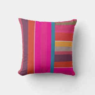 PixDezines stripes/DIY colour Throw Pillow