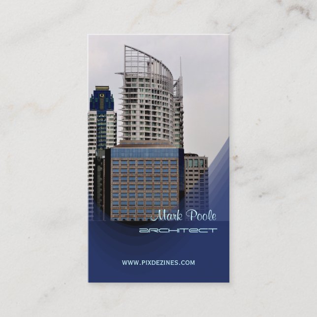 PixDezines Stylish Architects Business Card (Front)
