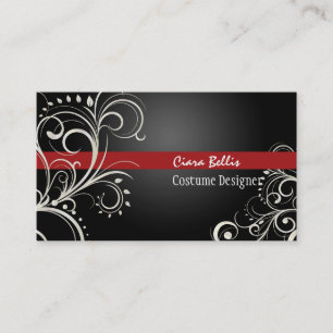 PixDezines Stylish Pearl Swirls Business Card