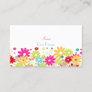 PixDezines Summer Blooms, BusinessCard Business Card