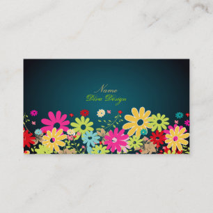 PixDezines Summer Blooms,  BusinessCard Business Card