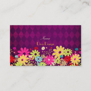 PixDezines Summer Blooms,  BusinessCard Business Card