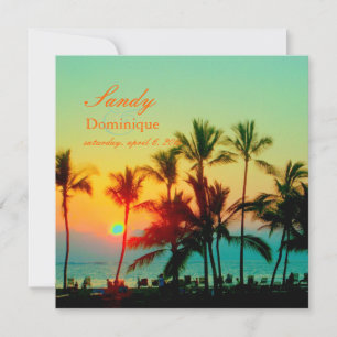 PixDezines sunset at A-Bay/hawaii Invitation