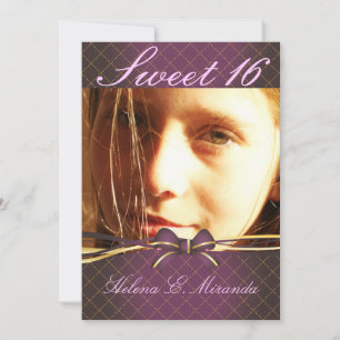 PixDezines Sweet 16/ princess/tiara (back) Invitation