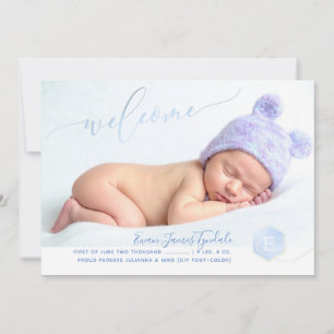PixDezines Sweet Honeycomb Birth Announcement, Boy Announcement