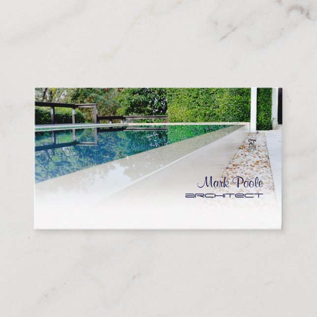 PixDezines swimming pool/diy template Business Card (Front)
