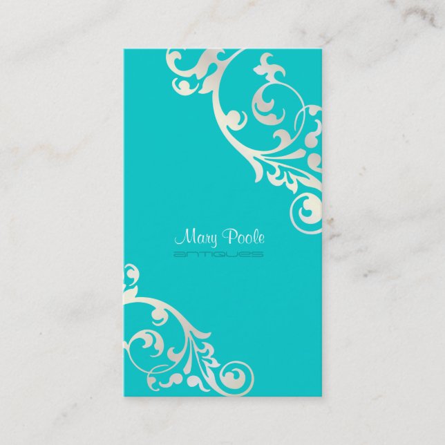 PixDezines swirls/diy background colour Business Card (Front)