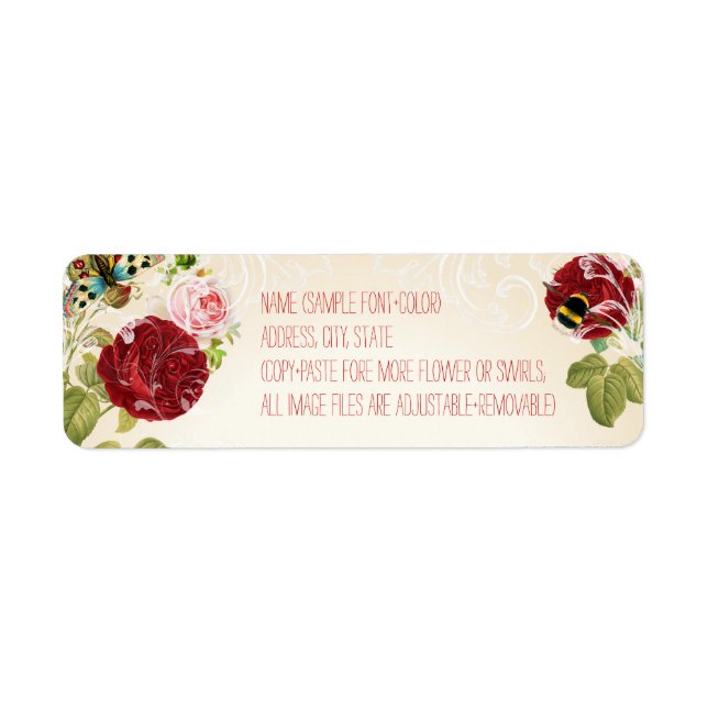 PixDezines, tableau de bord+roses vintages (Devant)