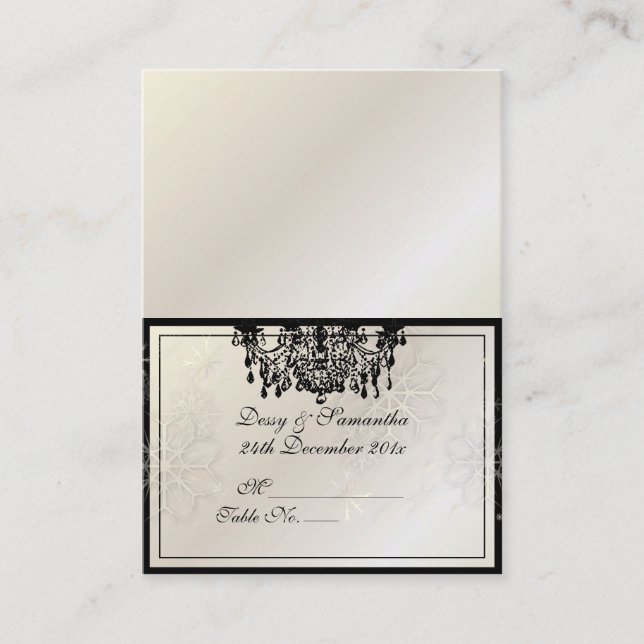 PixDezines Tent Place Card (Chubby Business Cards) (Front)