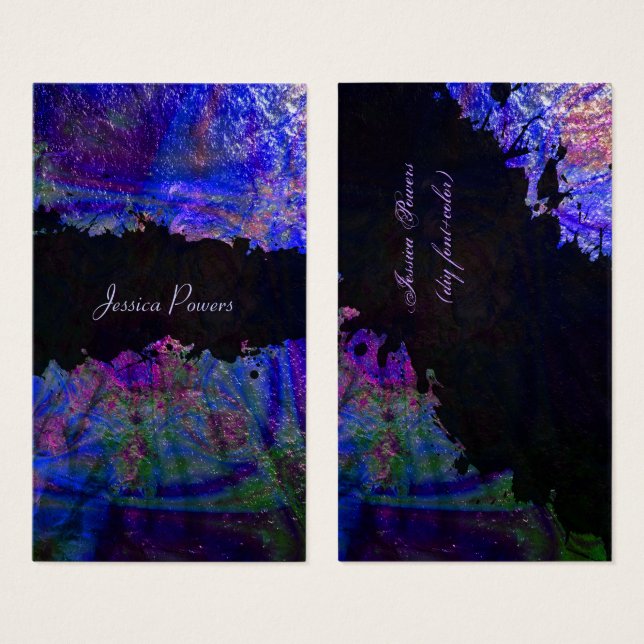 PixDezines texture abstraite/cobalt/indigo/métalli (Devant & derrière)