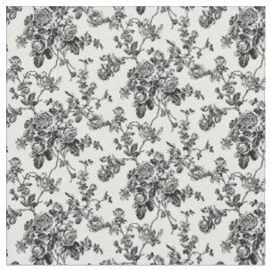 PixDezines toile black roses/DIY background colour Fabric