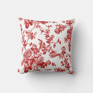 PixDezines toile/roses/vector/diy background Throw Pillow