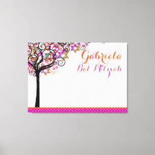 PixDezines Tree of Life Sign In Board/Pink/Orange