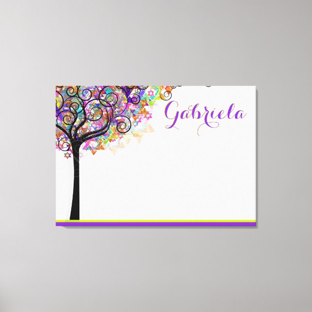 PixDezines Tree of Life Sign In Board/Purple/Pink (Front)