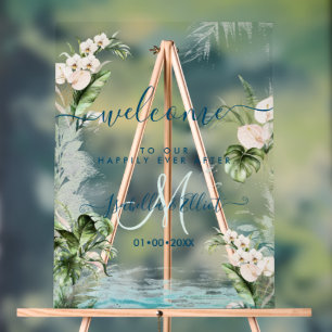 PixDezines Tropical Jungle Foliage Acrylic Sign