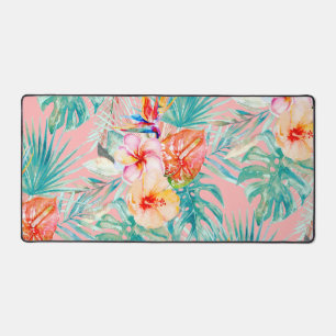 PixDezines Tropical Paradise Botanical Pattern Desk Mat