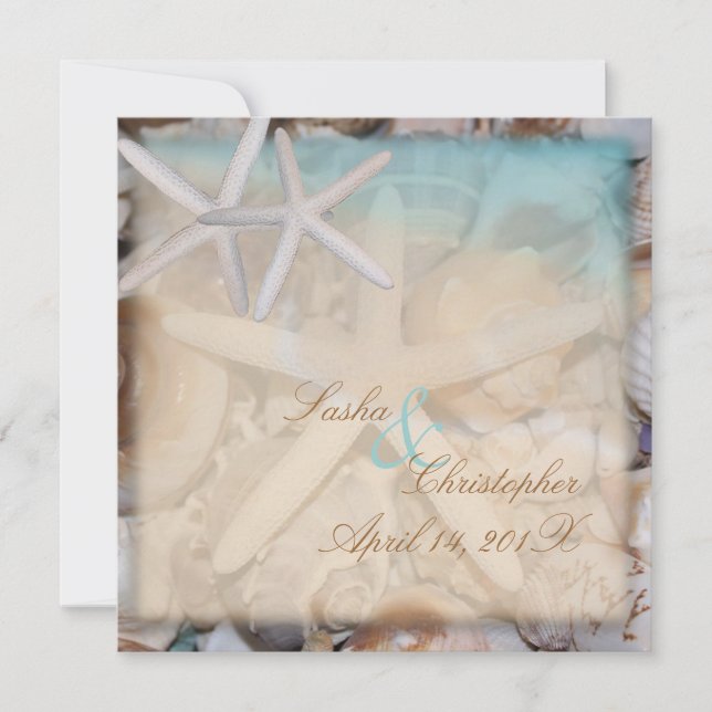PixDezines Under the Sea, Starfish/Invitations Invitation (Front)