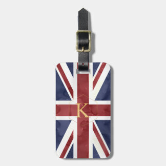 PIXDEZINES UNION JACK + DIY MONOGRAM LUGGAGE TAG