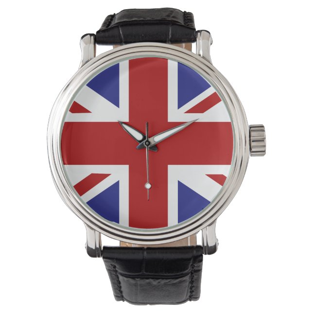 PixDezines union jack flag Watch (Front)