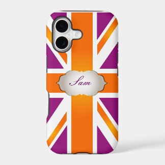 PixDezines union jack/framboise+orange