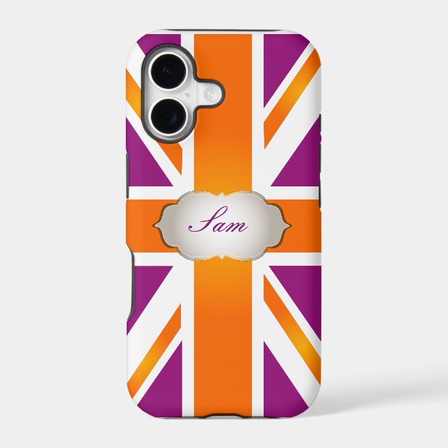 PixDezines union jack/raspberry+orange (Back)