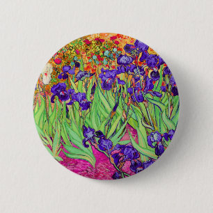 PixDezines van gogh iris/st. remy 2 Inch Round Button
