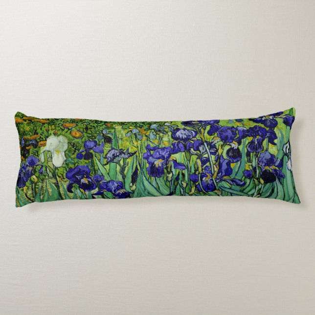 PixDezines van gogh iris/st. remy Body Pillow (Back)