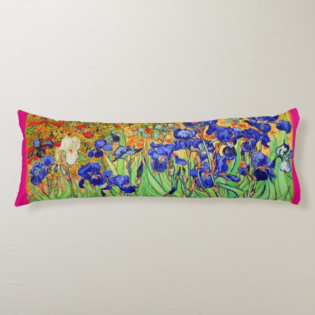 PixDezines van gogh iris/st. remy Body Pillow (Front)