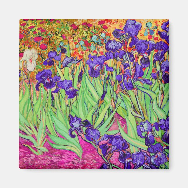 PixDezines van gogh iris/st. remy Magnet (Front)