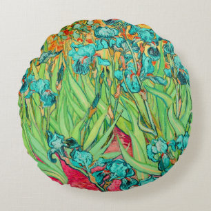 PixDezines van gogh iris/st. remy Round Pillow
