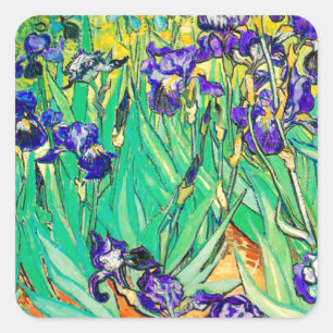 PixDezines van gogh iris/st. remy Square Sticker