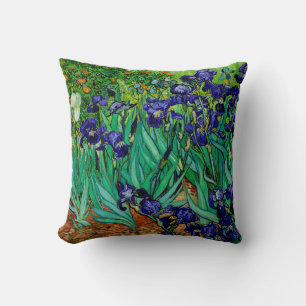 PixDezines van gogh iris/st. remy Throw Pillow