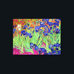 PixDezines van gogh irises/st. remy Canvas Print<br><div class="desc">Van Gogh purple irises at st. remy.   Digitally enhanced by PixDezines.
com.   All rights reserved</div>