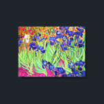 PixDezines van gogh irises/st. remy Canvas Print<br><div class="desc">Van Gogh purple irises at st. remy.   Digitally enhanced by PixDezines.
com.   All rights reserved</div>