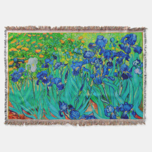 PixDezines van gogh irises/st. remy Throw Blanket